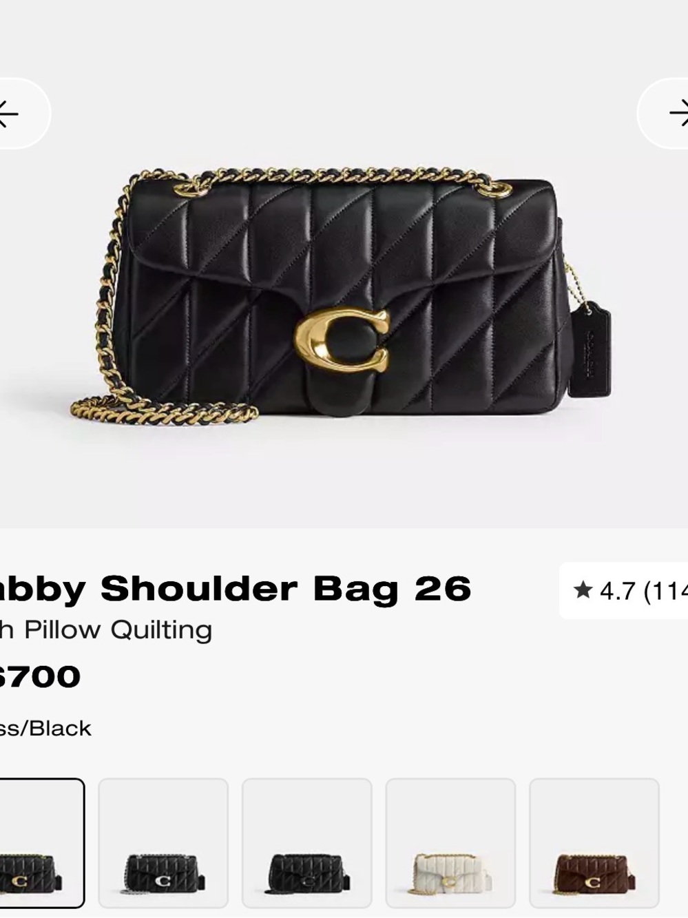 NWT Coach Tabby 26